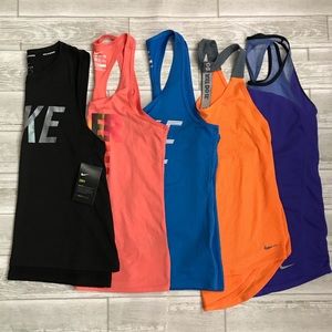 Lot of 5 - NIKE Women's Dri-Fit Tank Tops